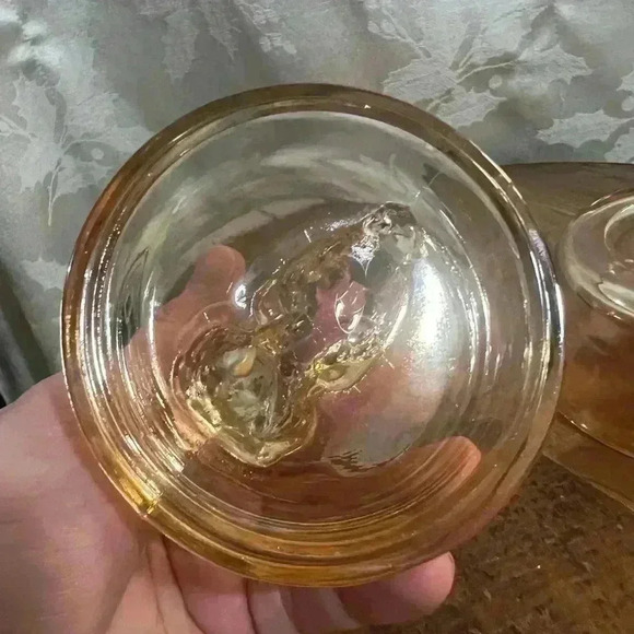 Vintage Jeannette Glass Company Marigold Scottish Terrier Dog  Powder Jar - Picture 4 of 7